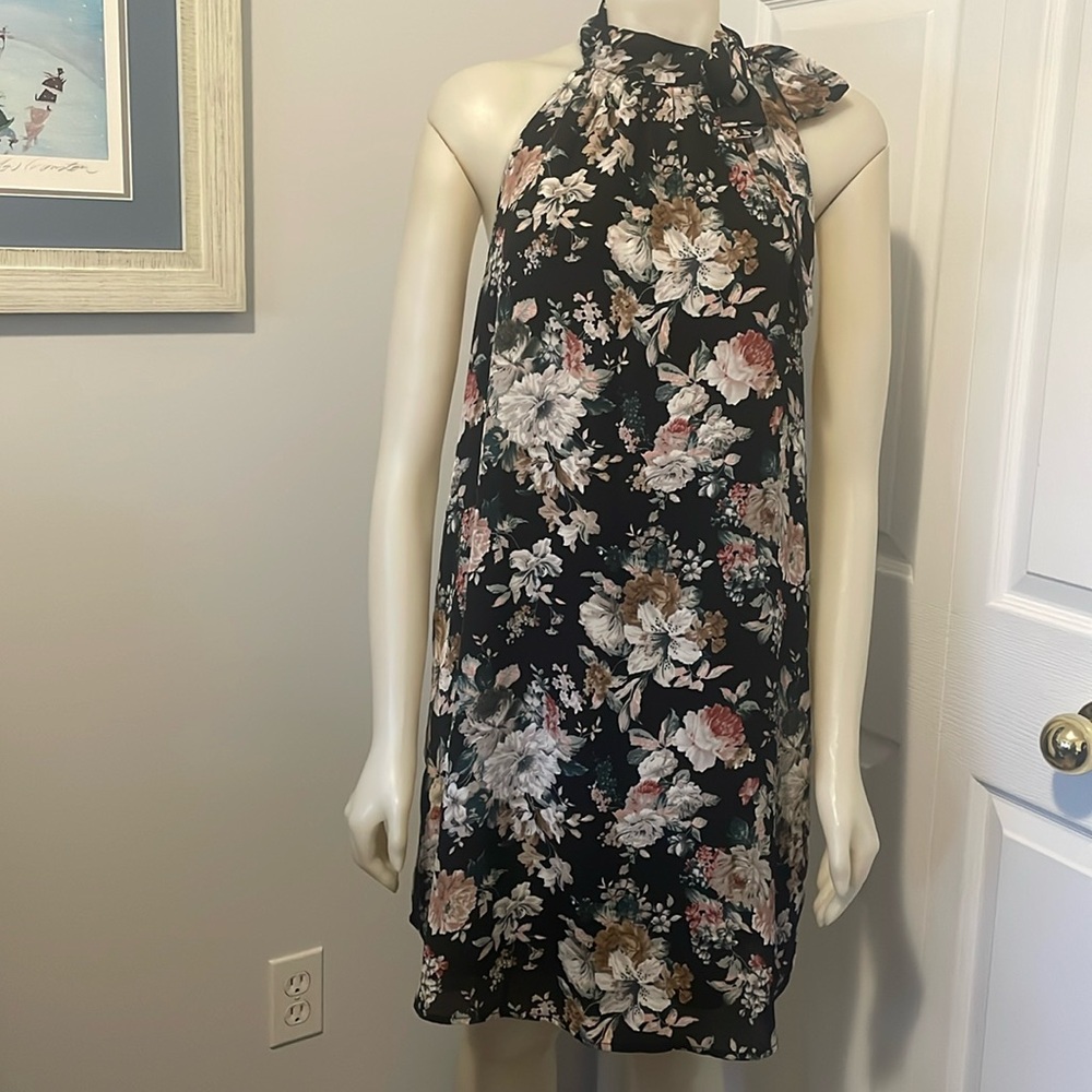 Floral halter dress